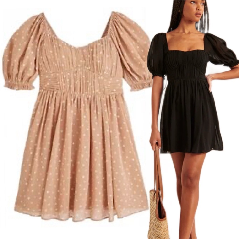 Abercrombie & Fitch Black and Tan Mini Dresses